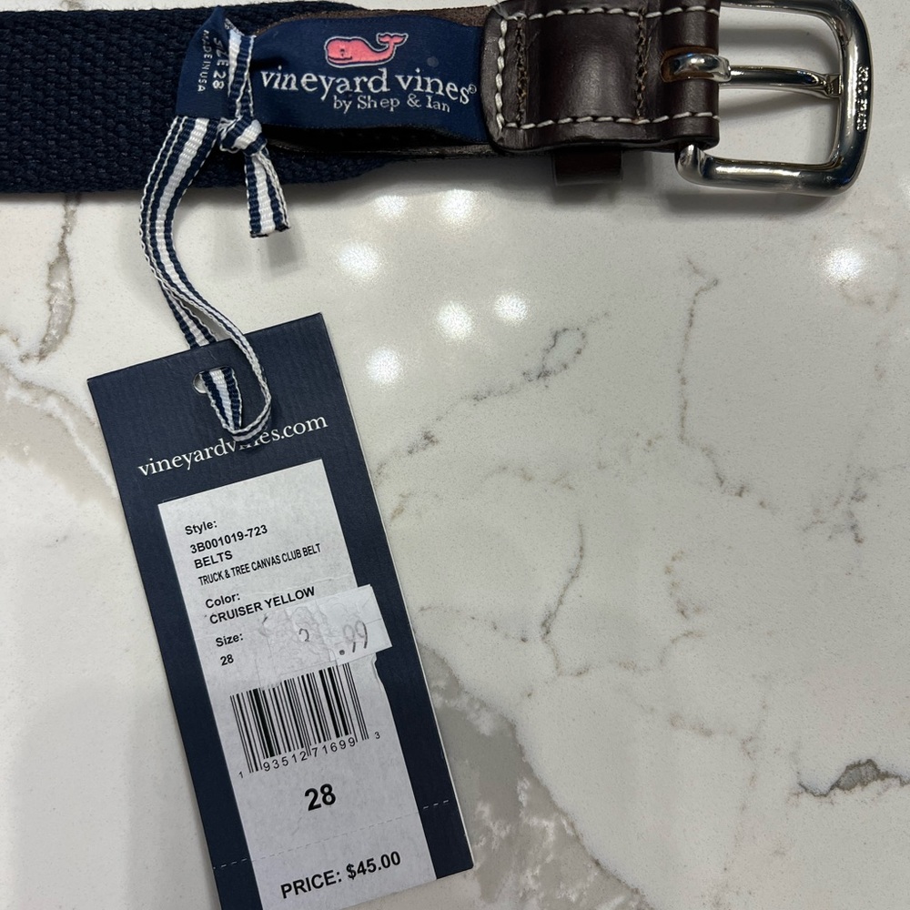 NWT Vineyard Vines Truck & Tree Canvas Club Belt - Picture 7 of 11